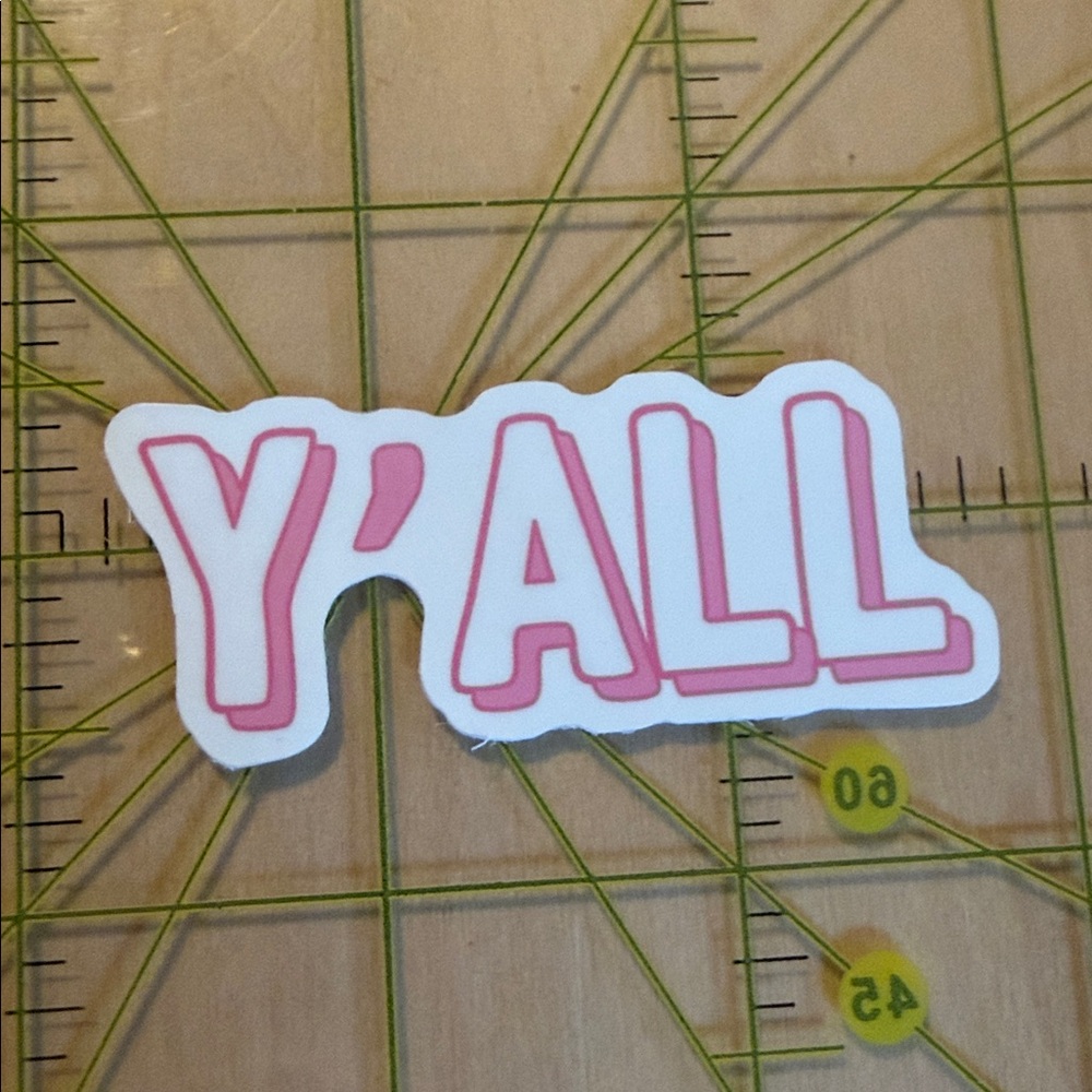 NEW Y’ALL Aesthetic Waterproof Vinyl Sticker
